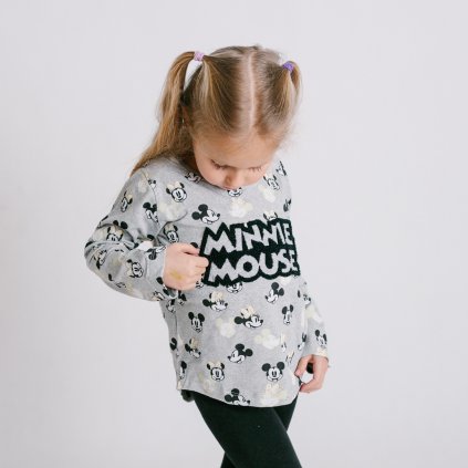 Tričko Minnie Mouse Mickey sivé